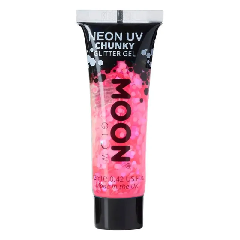 Moon Creations Gel néon à grosses paillettes Moon Glow rose vif Online