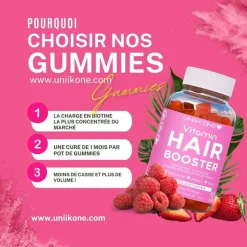 Uniikon Gummies Hair Booster Biotine Sale