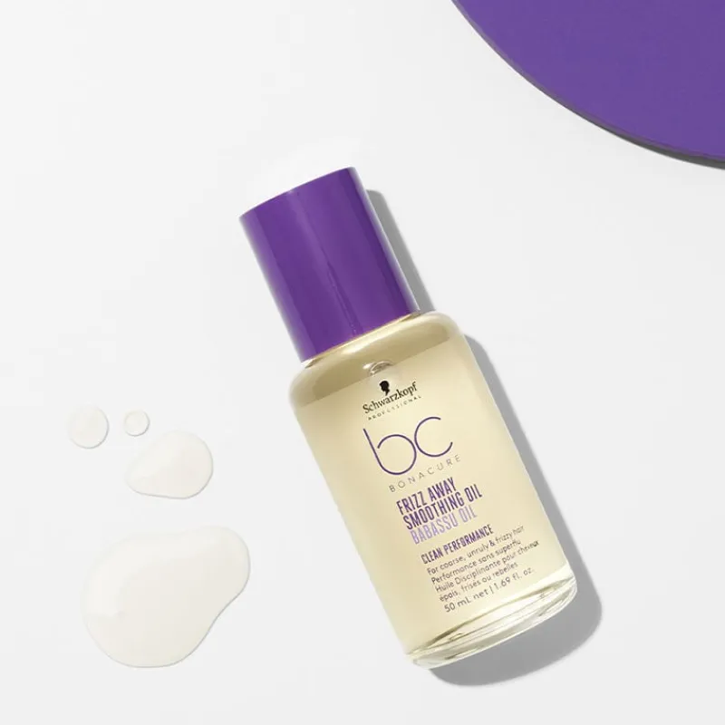 Schwarzkopf Professional Huile lissante pour cheveux indisciplinés BC Frizz Away Hot