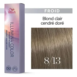 Wella Professionals Illumina color 8/13 blond clair cendré doré Hot