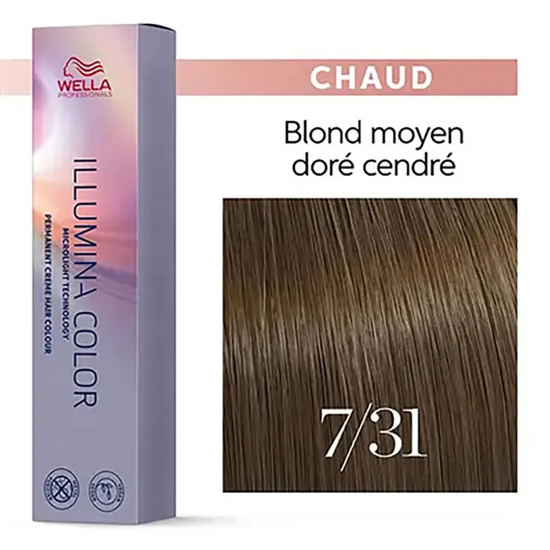 Wella Professionals Illumina color 7/31 blond doré cendré Clearance