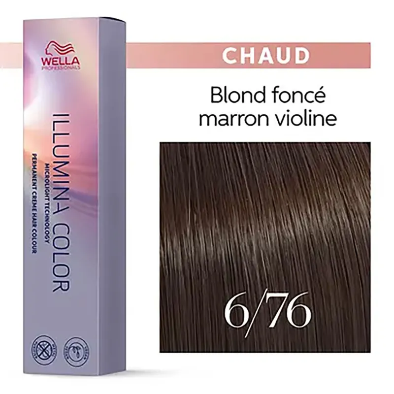 Wella Professionals Illumina color 6/76 blond foncé marron violine Hot