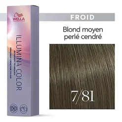 Wella Professionals Illumina color 7/81 blond perlé cendré New