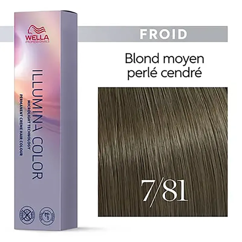 Wella Professionals Illumina color 7/81 blond perlé cendré New