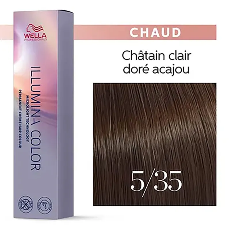 Wella Professionals Illumina color 5/35 châtain clair doré acajou Clearance