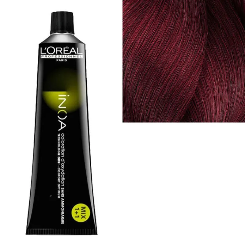 L’Oréal Professionnel Paris Inoa Coloration sans ammoniaque 5.62 châtain clair rouge irisé