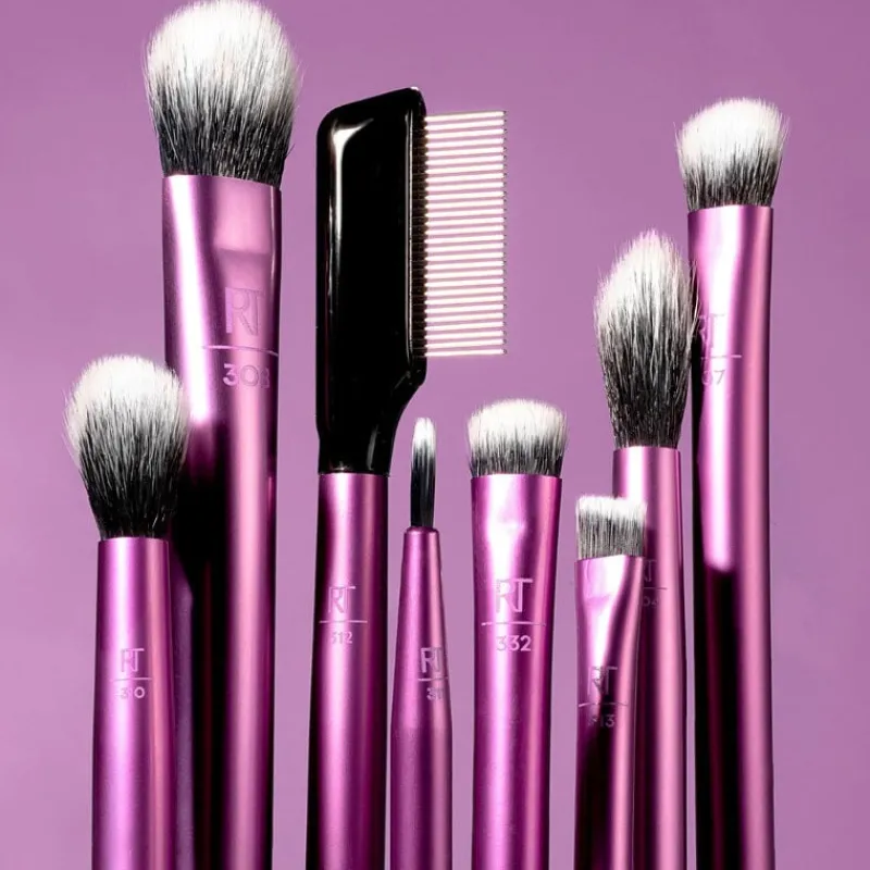 Real Techniques Kit 8 pinceaux essentiels pour les yeux New