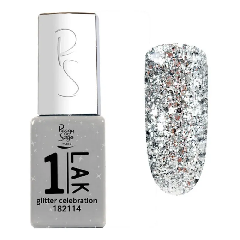 Peggy Sage 1-LAK vernis semi-permanent 3 en 1 glitter celebration Clearance