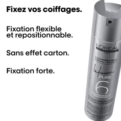 L’Oréal Professionnel Paris Laque Infinium Pure fixation extra forte 300ml Clearance