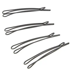 La Boutique du Coiffeur Lot de 4 barrettes noires