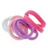 La Boutique du Coiffeur Lot élastiques mousse blanc rose violet Best