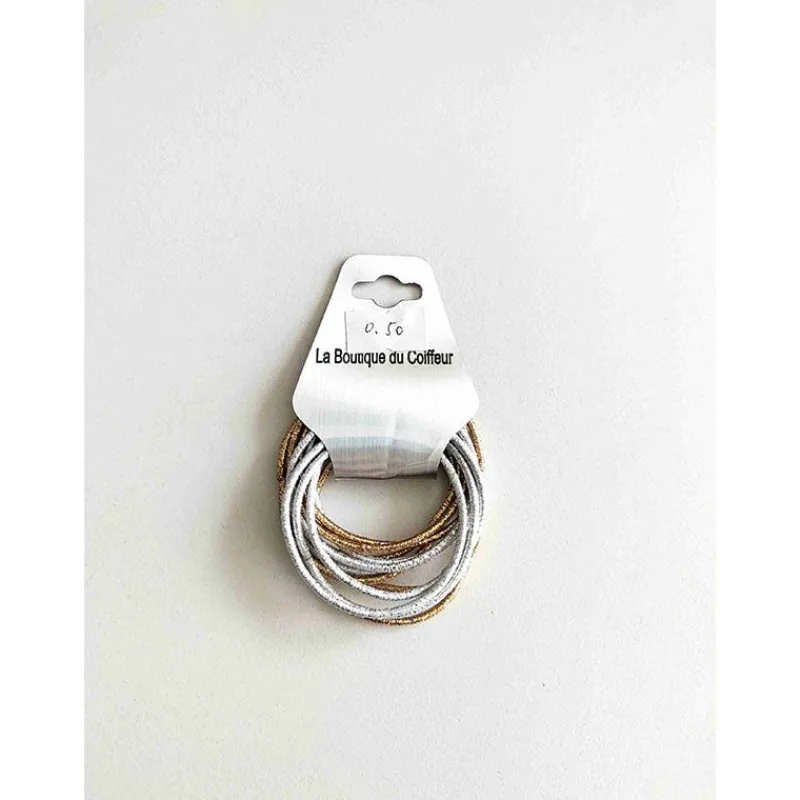 La Boutique du Coiffeur Lot élastiques mousse blanc noir beige marron Clearance