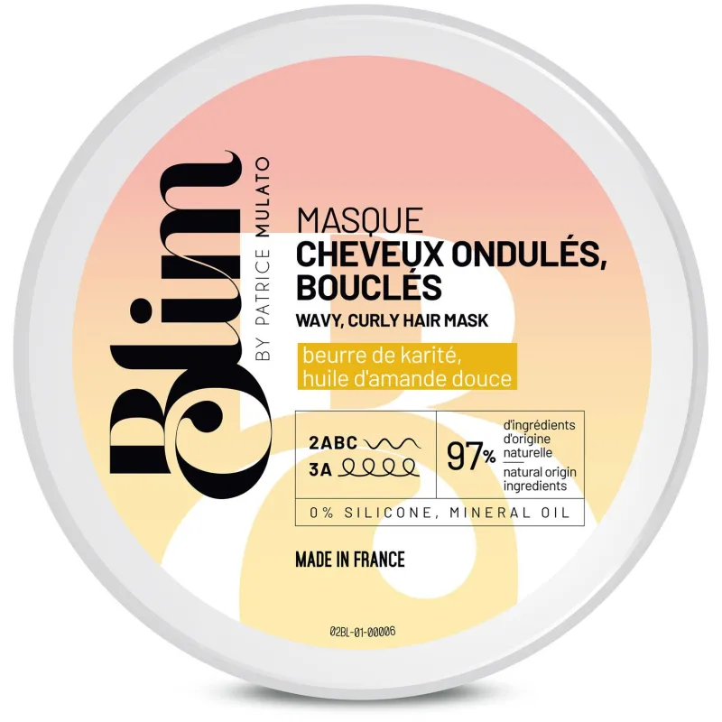 Patrice Mulato Masque cheveux ondulés, bouclés Blim 200 ml Best