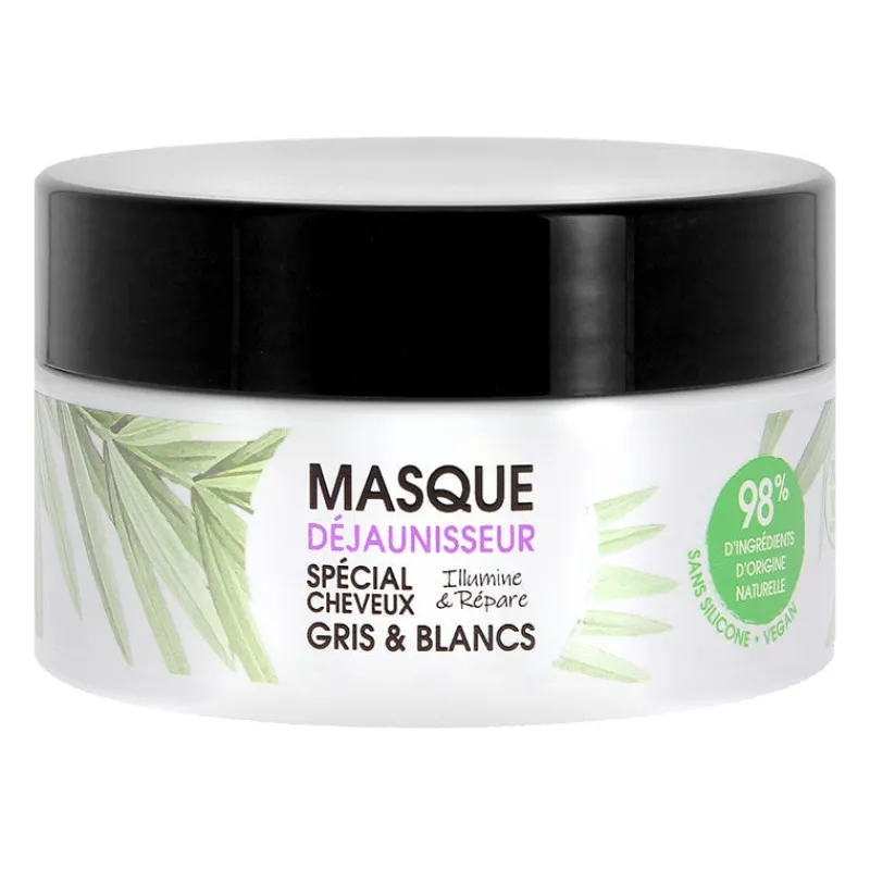 Kerasoin Professionnel Masque déjaunisseur cheveux gris & blancs Gamme Nature Discount