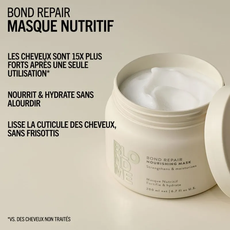Schwarzkopf Professional Masque nutritif Blondme Bond Repair New