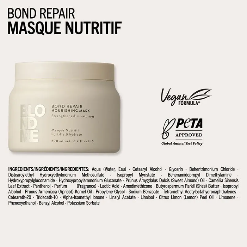 Schwarzkopf Professional Masque nutritif Blondme Bond Repair New