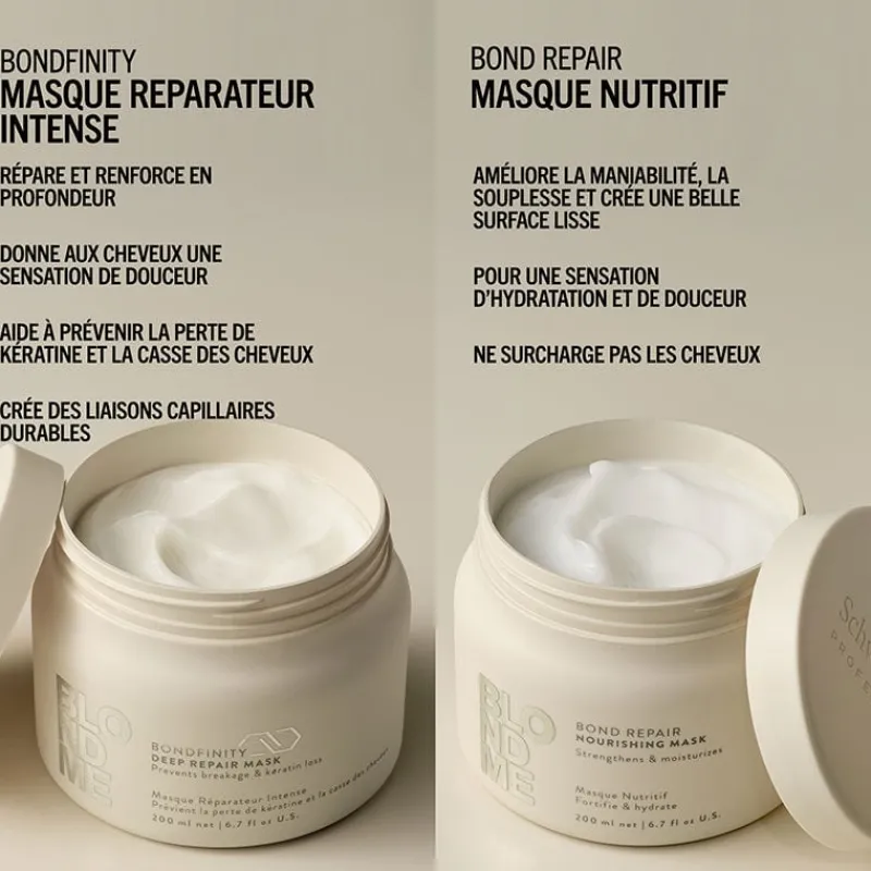 Schwarzkopf Professional Masque nutritif Blondme Bond Repair New