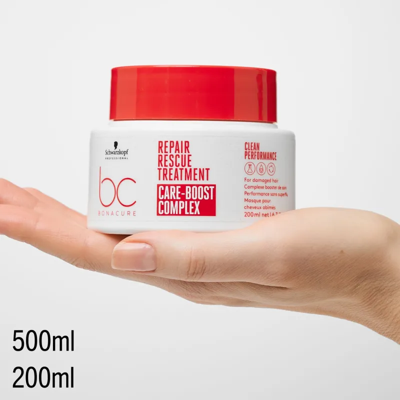 Schwarzkopf Professional Masque pour cheveux abîmés BC Repair Rescue 500ml Hot