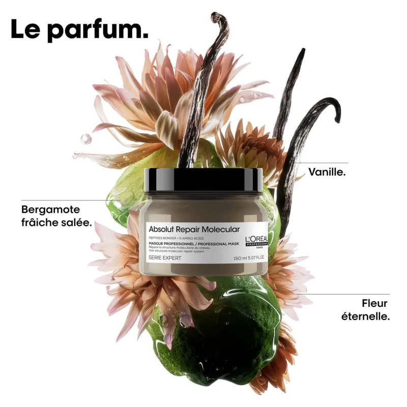 L’Oréal Professionnel Paris Masque professionnel concentré Absolut Repair Molecular 150 ml New