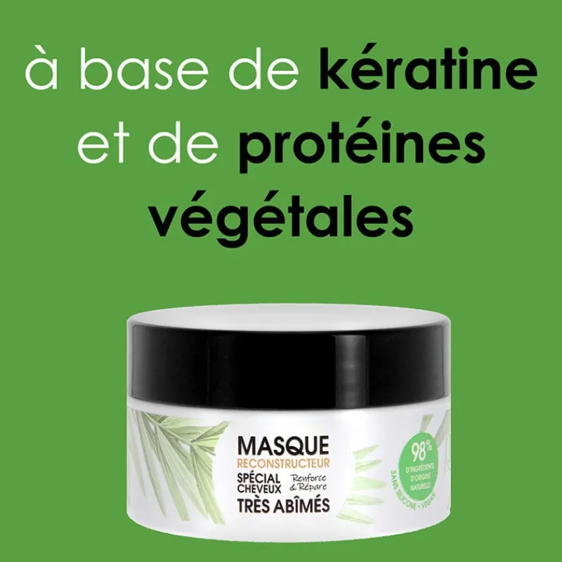 Kerasoin Professionnel Masque reconstructeur cheveux très abîmés Gamme Nature Outlet
