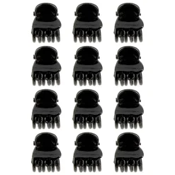 La Boutique du Coiffeur Mini pinces croco noires 1.5 cm New