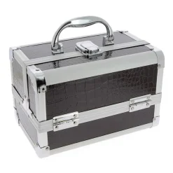 La Boutique du Coiffeur Mini Valise à main Croco Noir Best
