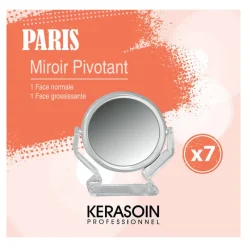 Kerasoin Professionnel Miroir double face sur pied grossissant x 7 Paris Discount