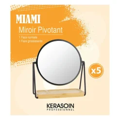 Kerasoin Professionnel Miroir double face sur pied grossissant x 5 Miami