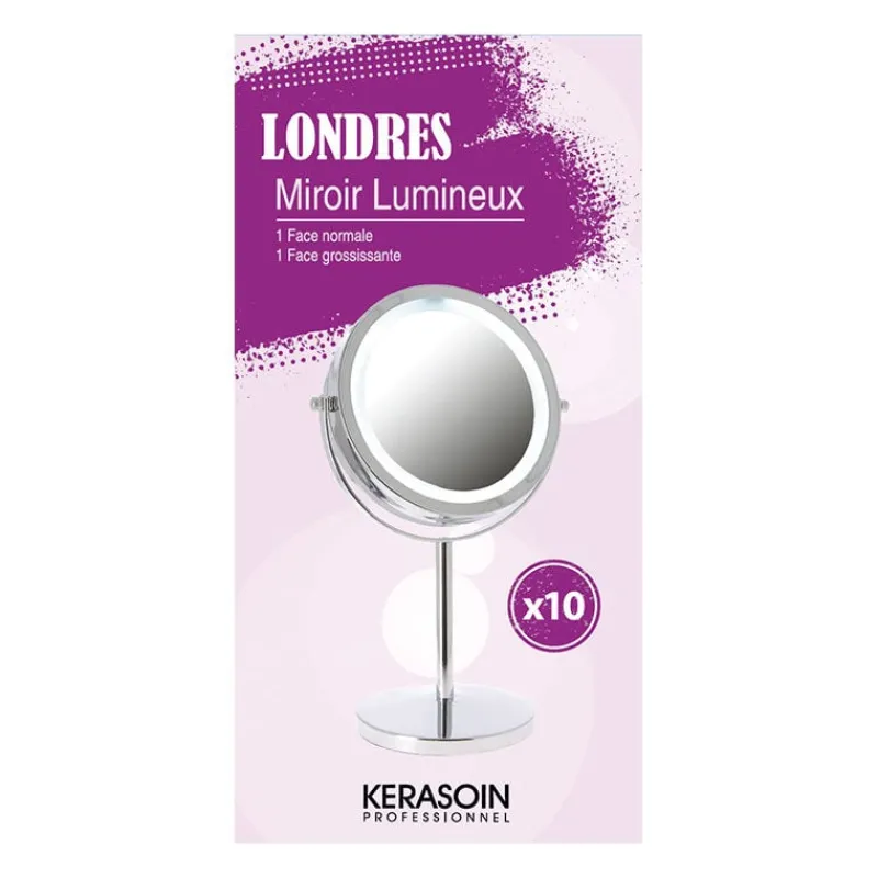 Kerasoin Professionnel Miroir lumineux double face Londres Hot