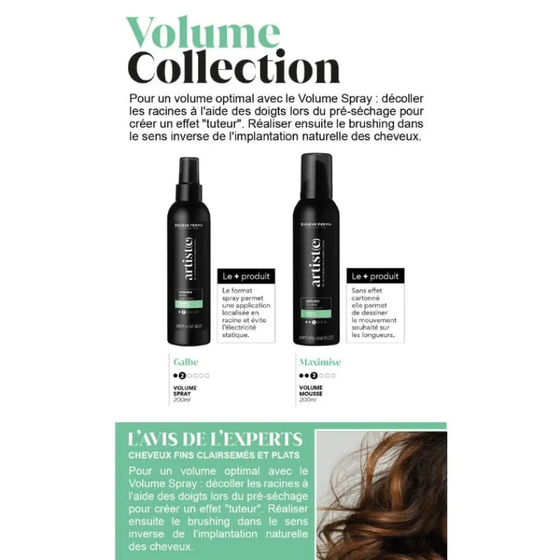 Eugene Perma Professionnel Mousse volumatrice Volume Mousse Artiste Best