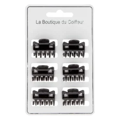 La Boutique du Coiffeur Petites pinces croco noir Discount