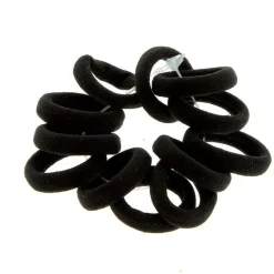 La Boutique du Coiffeur Petits élastiques mousse noirs Online