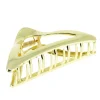 La Boutique du Coiffeur Pince croco métallique triangulaire dorée Best