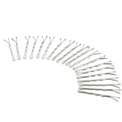 La Boutique du Coiffeur Pince guiche ondulée 4cm argentées Clearance