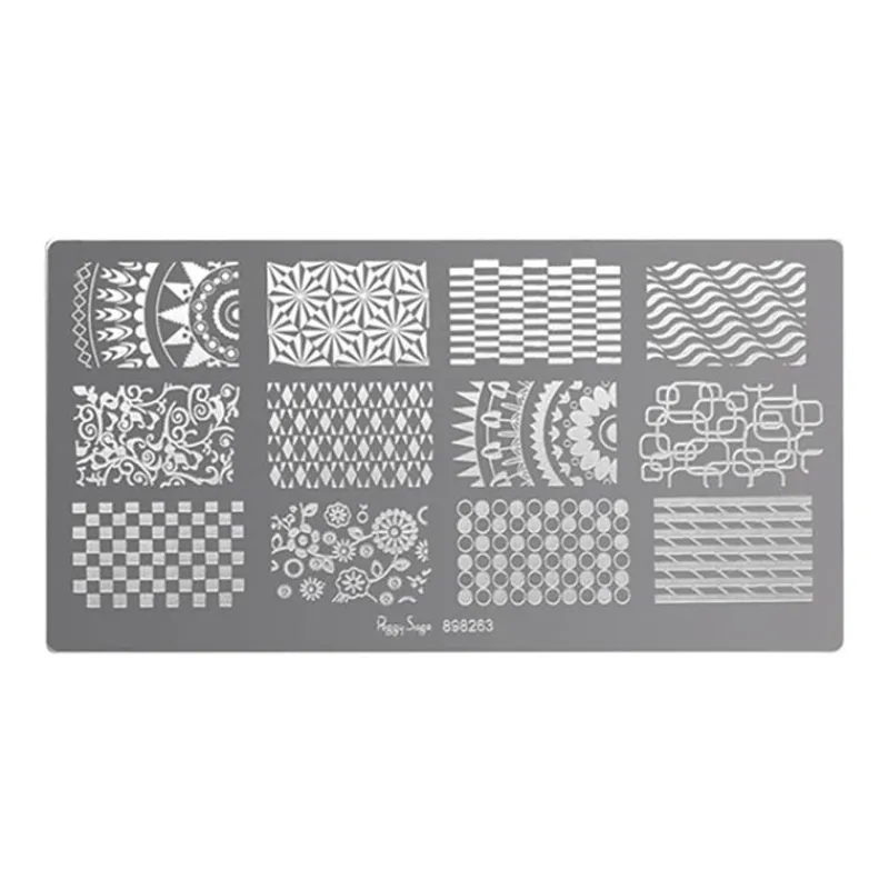 Peggy Sage Plaque de stamping nail art 3 Best