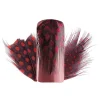 Peggy Sage Plumes Nail Art rouge