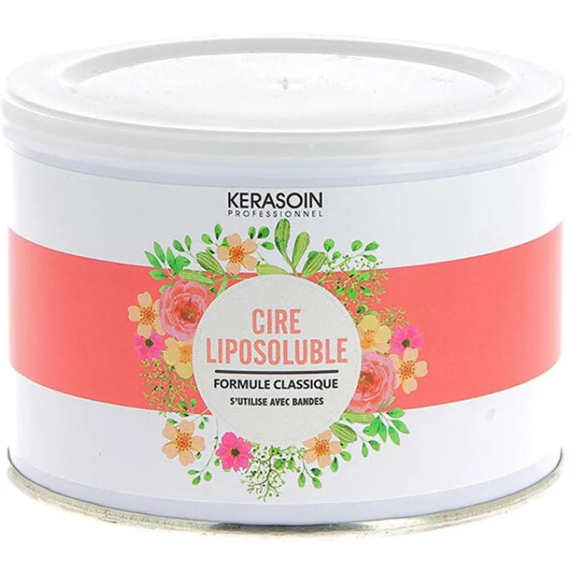 Kerasoin Professionnel Pot de cire rose classique pour tous types de peaux 400ml