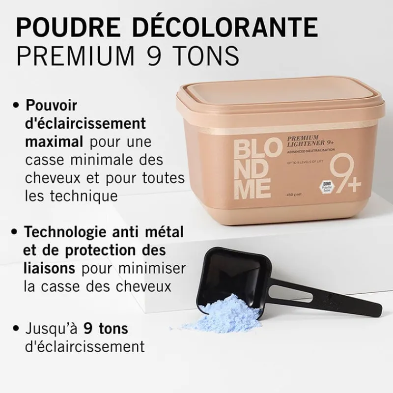 Schwarzkopf Professional Poudre compacte décolorante PPL9+ Blondme 450gr Clearance