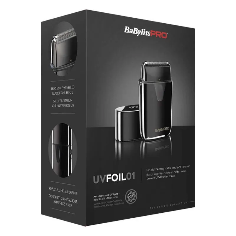Babyliss Pro Rasoir simple grille avec lumière désinfectante UVFOIL01 Best