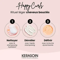 Kerasoin Professionnel Rituel léger cheveux bouclés Happy Curls Sale