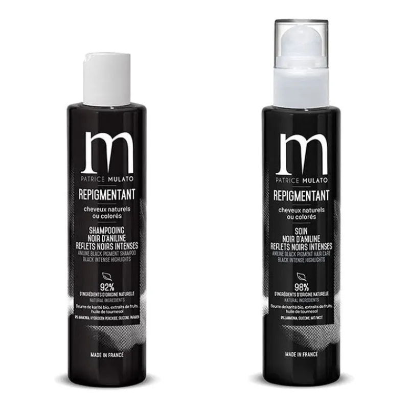 Patrice Mulato Rituel repigmentant shampooing + soin noir d'aniline Clearance