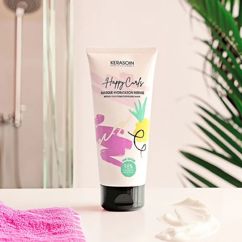 Kerasoin Professionnel Routine cheveux crépus Happy Curls Hot