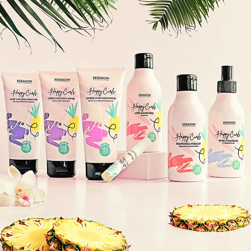 Kerasoin Professionnel Routine cheveux crépus Happy Curls Hot