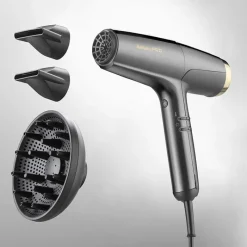 Babyliss Pro Sèche cheveux Falco gris métallisé et or Sale