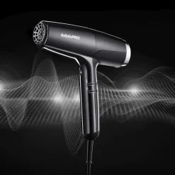 Babyliss Pro Sèche cheveux Falco noir et argent Hot