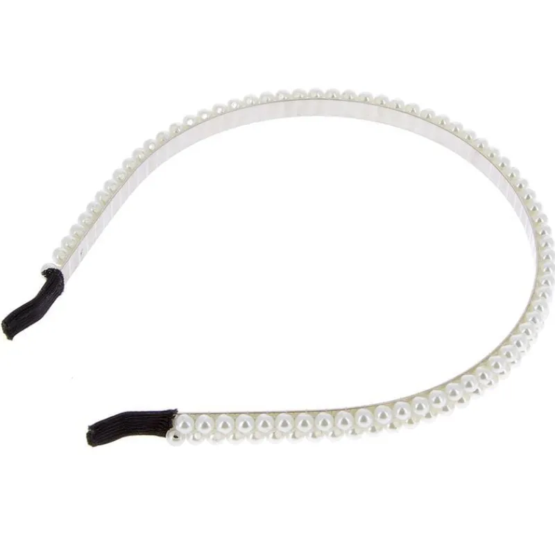 La Boutique du Coiffeur Serre-tête à perles 2 rangés New