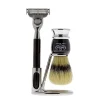 Omega Set de rasage 3 pièces pour homme Blaireau
