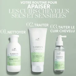 Wella Professionals Shampooing apaisant pour cuir chevelu sec ou délicat Calming Elements 500ml Sale