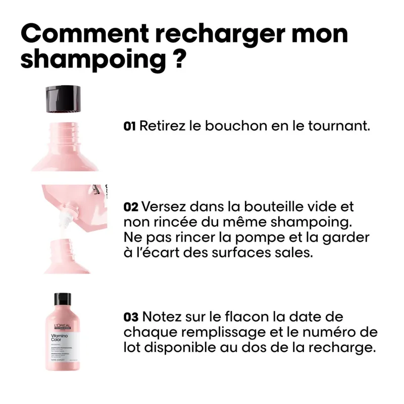 L’Oréal Professionnel Paris Shampooing cheveux colorés Vitamino Color recharge 500ml Sale
