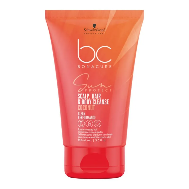 Schwarzkopf Professional Shampooing corps et cheveux après soleil BC Sun Protect 100ml Best